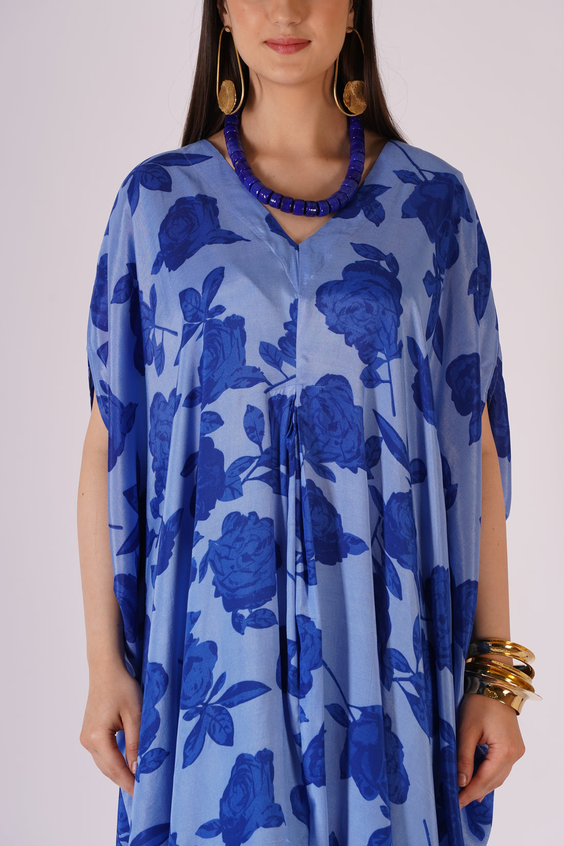 Neel Gulab Kaftan Dress