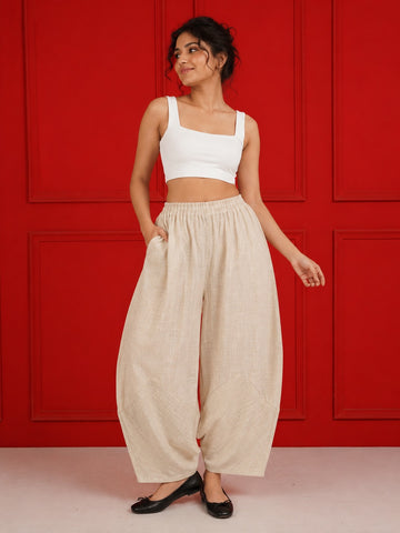 Solid Barrel Pants