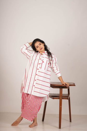 Rouge Stripe Ensemble