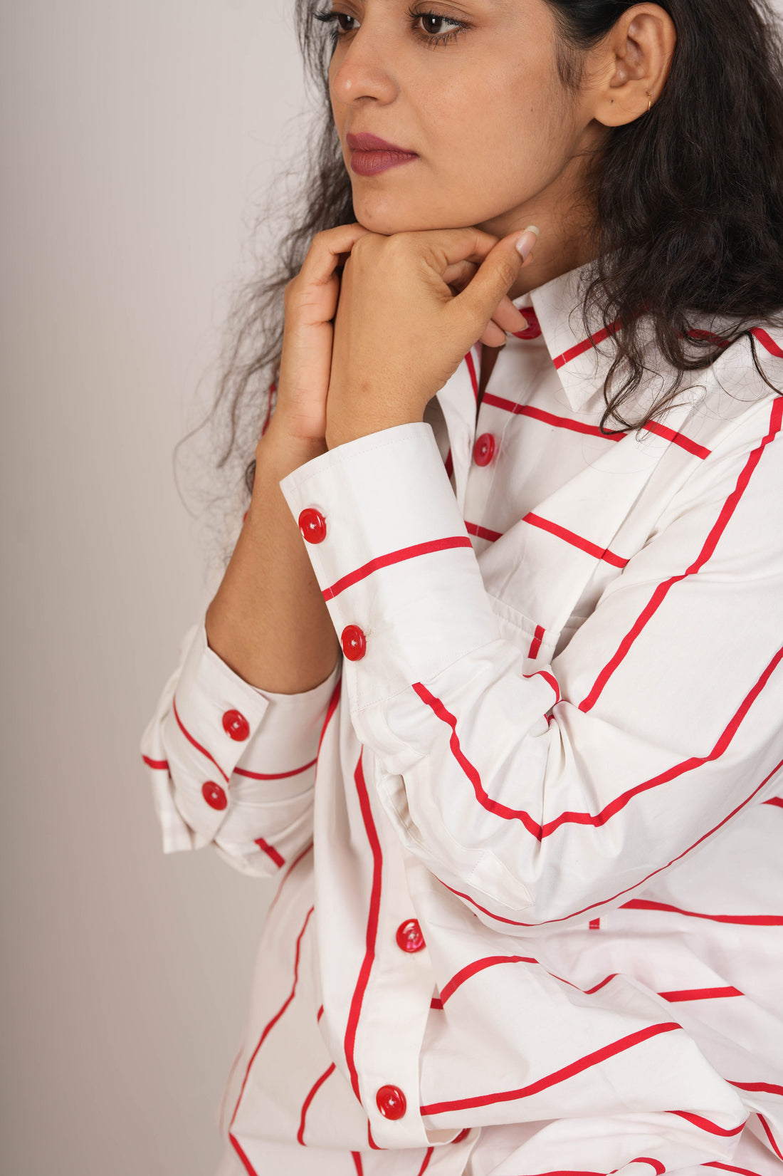 Rouge Stripe Ensemble