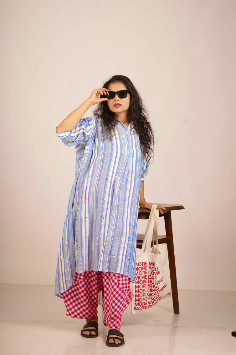 Blue Butterfly Tunic