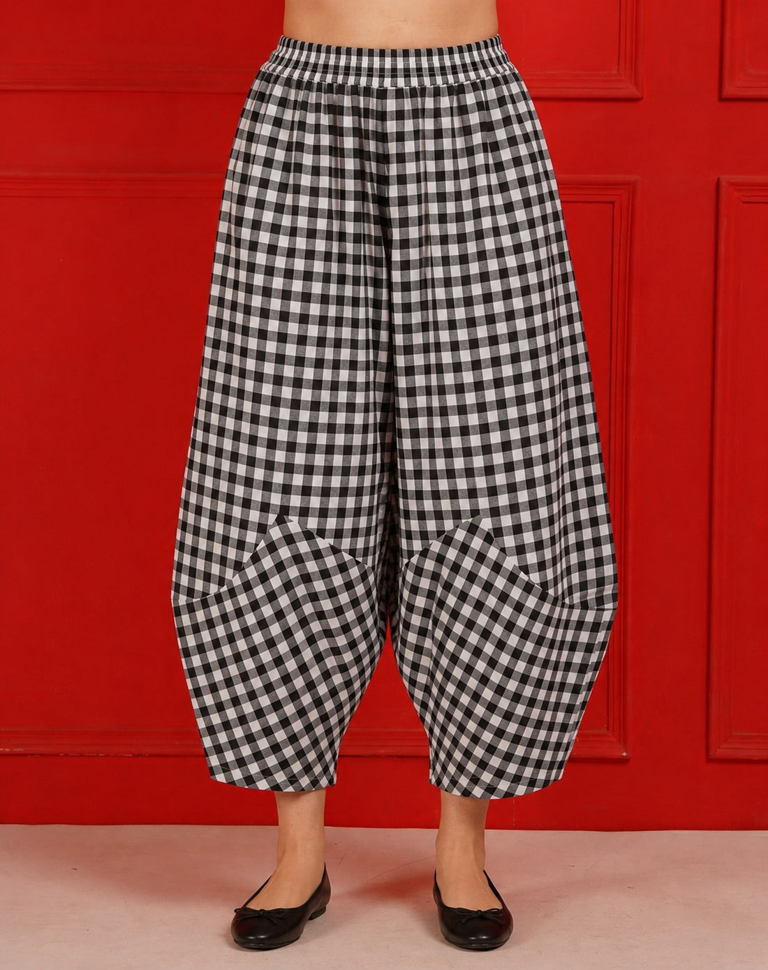 Picnic Black Barrel Pants