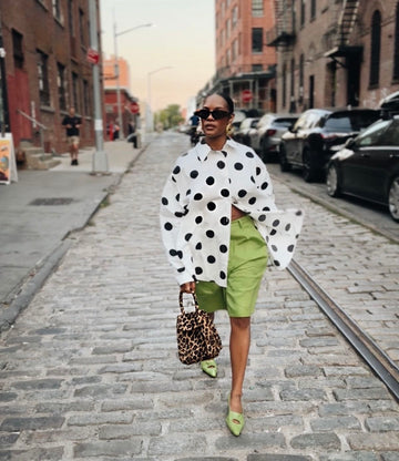 Polka Oversized Shirt