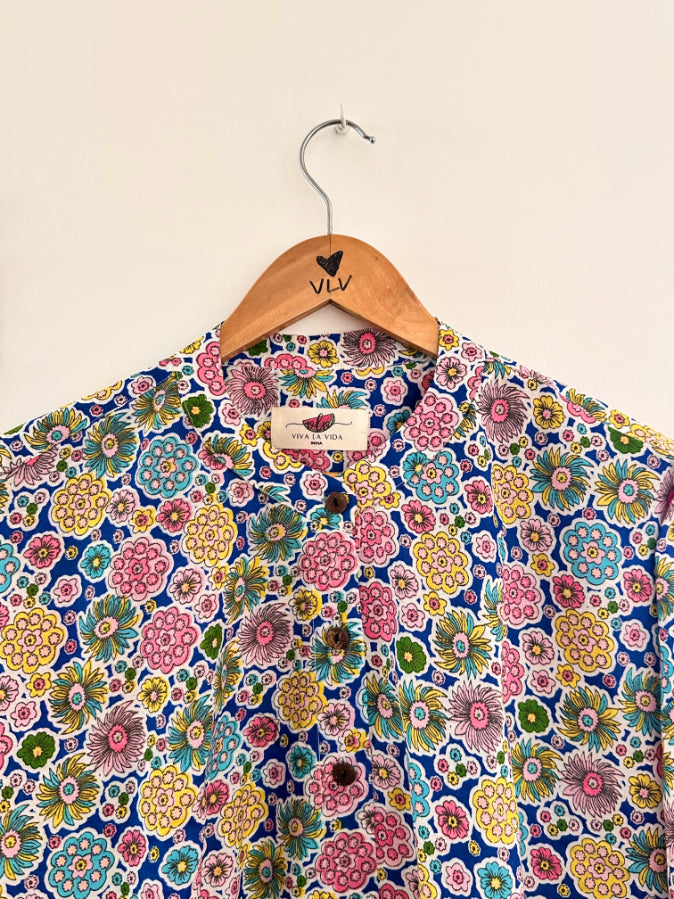 Blue Blooms Shirt