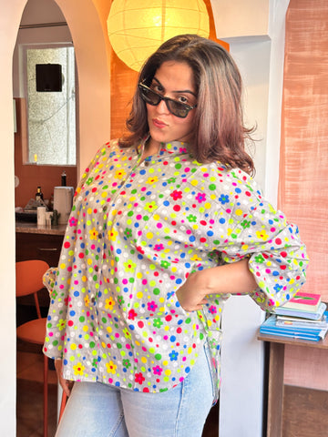Neon Dot Drama Shirt
